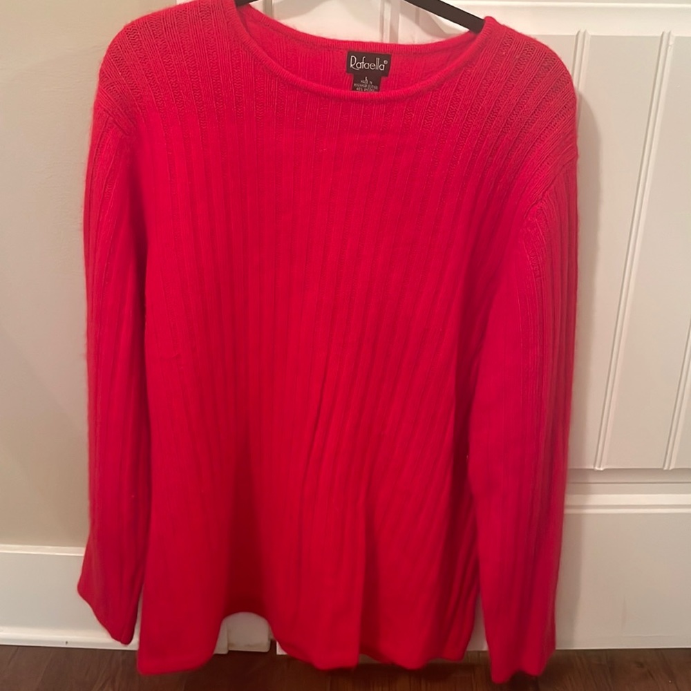 Vintage Bright Red Sweater